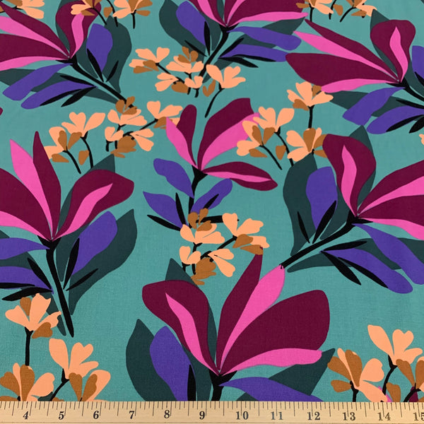 Nerida Hansen Spring Garden Stretch Rayon Fabric