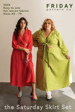 Saturday Skirt Set Pattern - sizes xs-7x