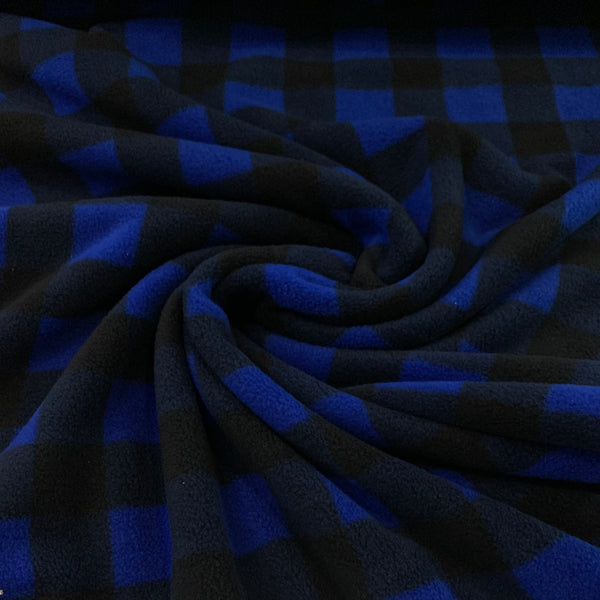 Buffalo Plaid Polar Fleece - Blue