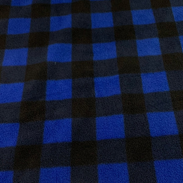 Buffalo Plaid Polar Fleece - Blue
