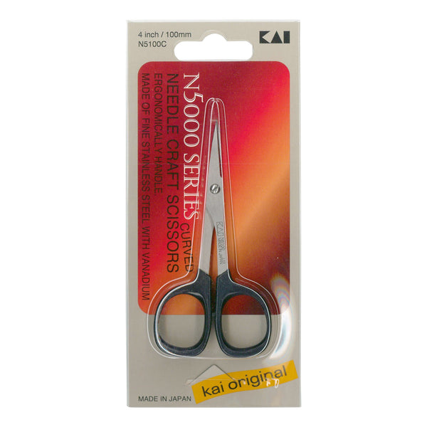 KAI 4" Curved Needlecraft Scissors