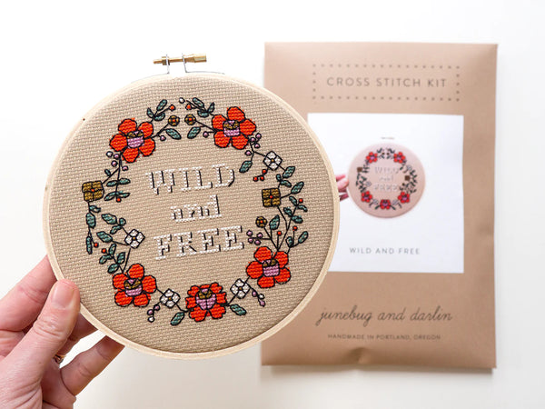 Wild and Free Cross Stitch Kit