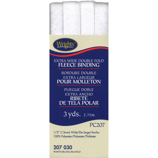 Wrights Extra Wide Double Fold Fleece Binding