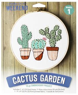 Cactus Garden Embroidery Kit