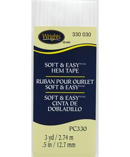 Wrights Soft & Easy Hem Tape Poly 1/2" 3yd