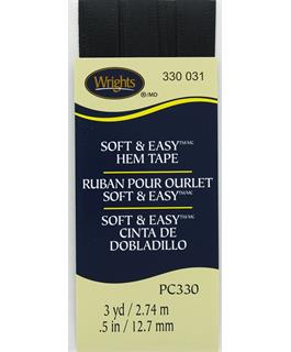 Wrights Soft & Easy Hem Tape Poly 1/2" 3yd
