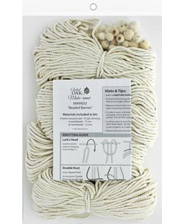 Macrame Wall Hanging Beaded Banner