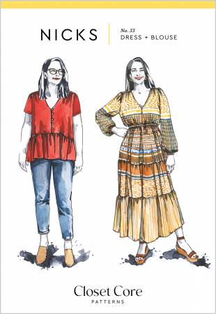 Nicks Dress and Blouse Pattern - sizes 0-20