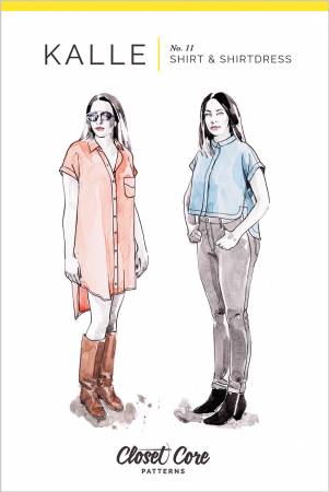 Kalle Shirt & Shirtdress Pattern - sizes 0-20