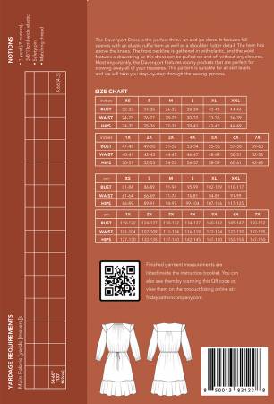 The Davenport Dress Pattern - sizes xs-7x