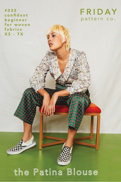 The Patina Blouse Pattern - sizes xs-7x