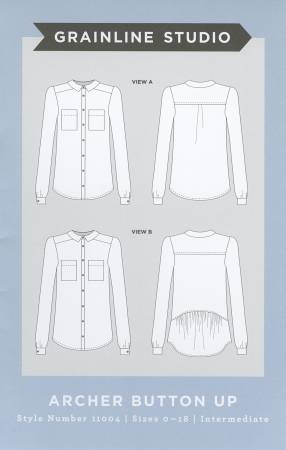 Archer Button Up Pattern - sizes 0-18