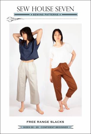 Free Range Slacks Pattern - sizes 00-20