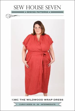 The Wildwood Wrap Dress Pattern - sizes 16-34