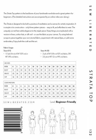 Strata Top Pattern - sizes 0-30