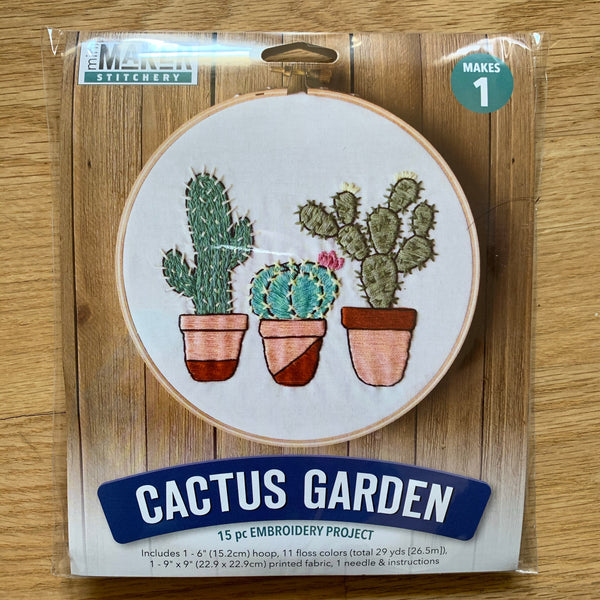 Cactus Garden Embroidery Kit