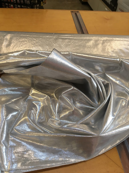 Tissue Lame Fabric - Silver