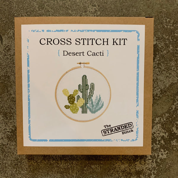 Desert Cacti Cross Stitch Kit