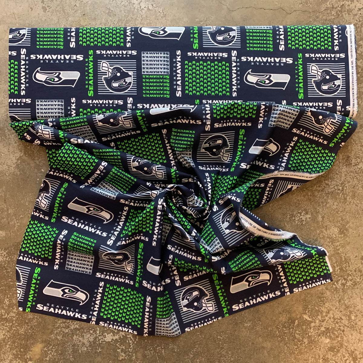 NFL - Seattle Seahawks Patchwork Cotton Yardage