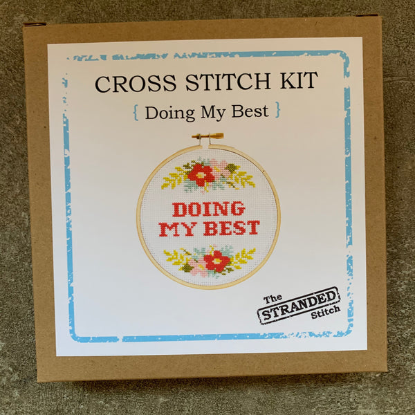 Doing My Best Cross Stitch Kit