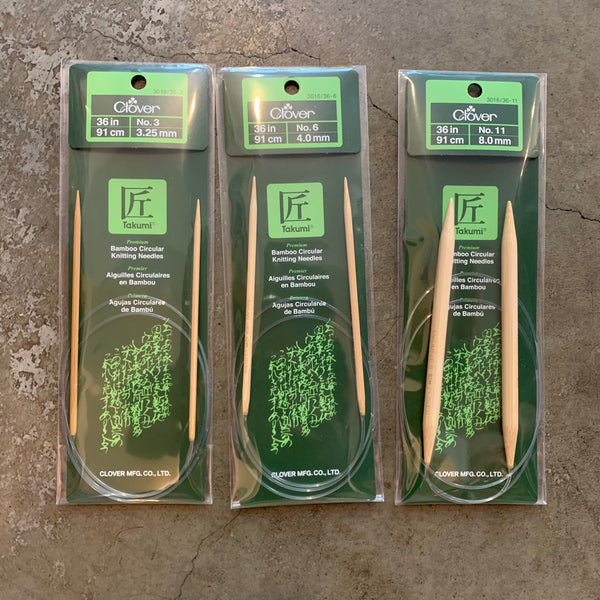 Clover 36" Bamboo Circular Knitting Needles