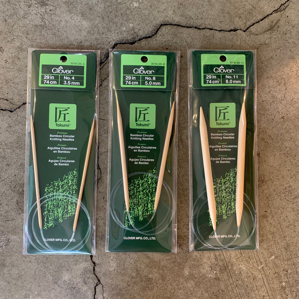 Clover 29" Bamboo Circular Knitting Needles