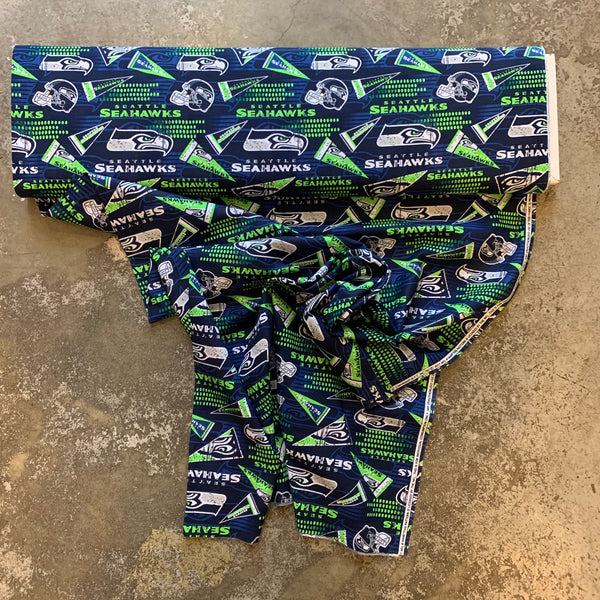 NFL Seattle Seahawks Retro Cotton Fabric