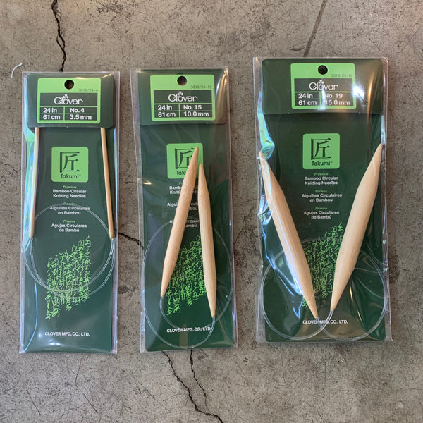 Clover 24" Bamboo Circular Knitting Needles