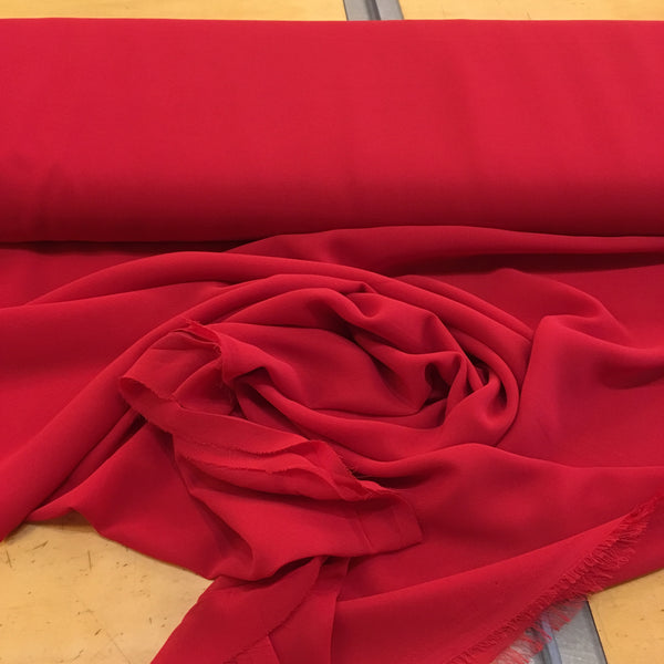 Polyester Chiffon - Red