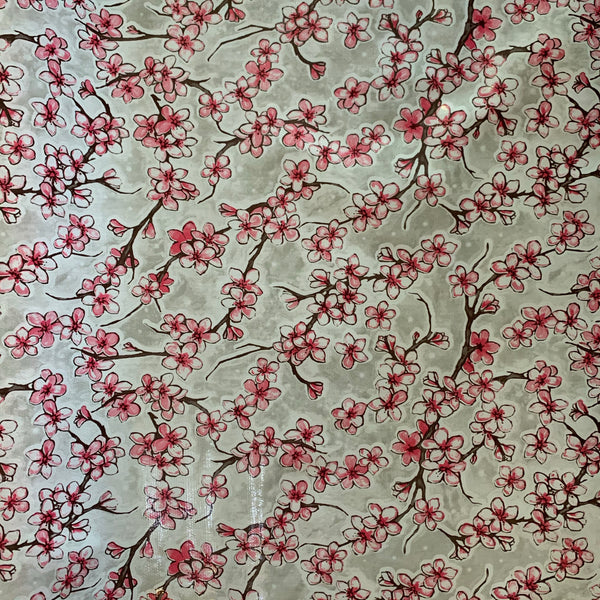 Fuji Oilcloth Fabric - Grey
