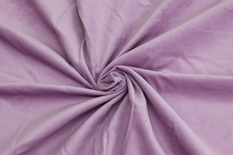 Pin 16 Wale Cotton Corduroy Fabric - Lilac