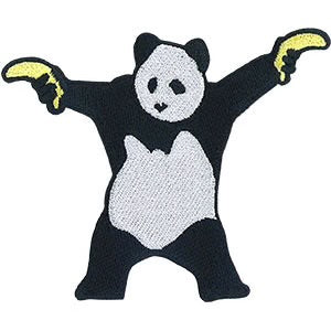 Banksy's Graffiti Panda Banana Guns Patch