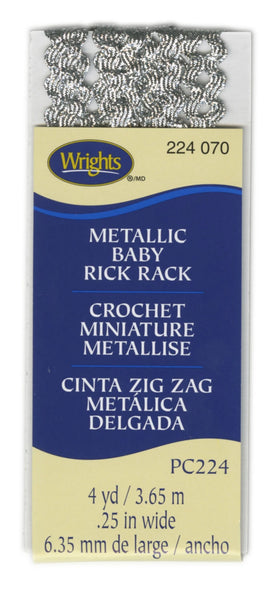 Wrights Baby Rick Rack 4yds