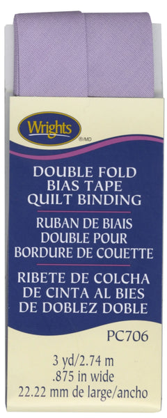 Wrights Bias Quilt Binding Dbl Fold 3yd