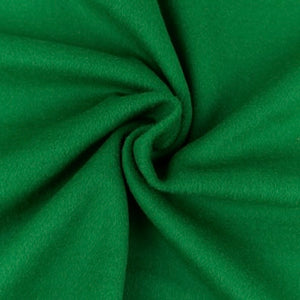 Wool Blend Melton Coating Fabric - Kelly Green