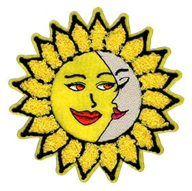 Sunflower Moon Chenille Patch