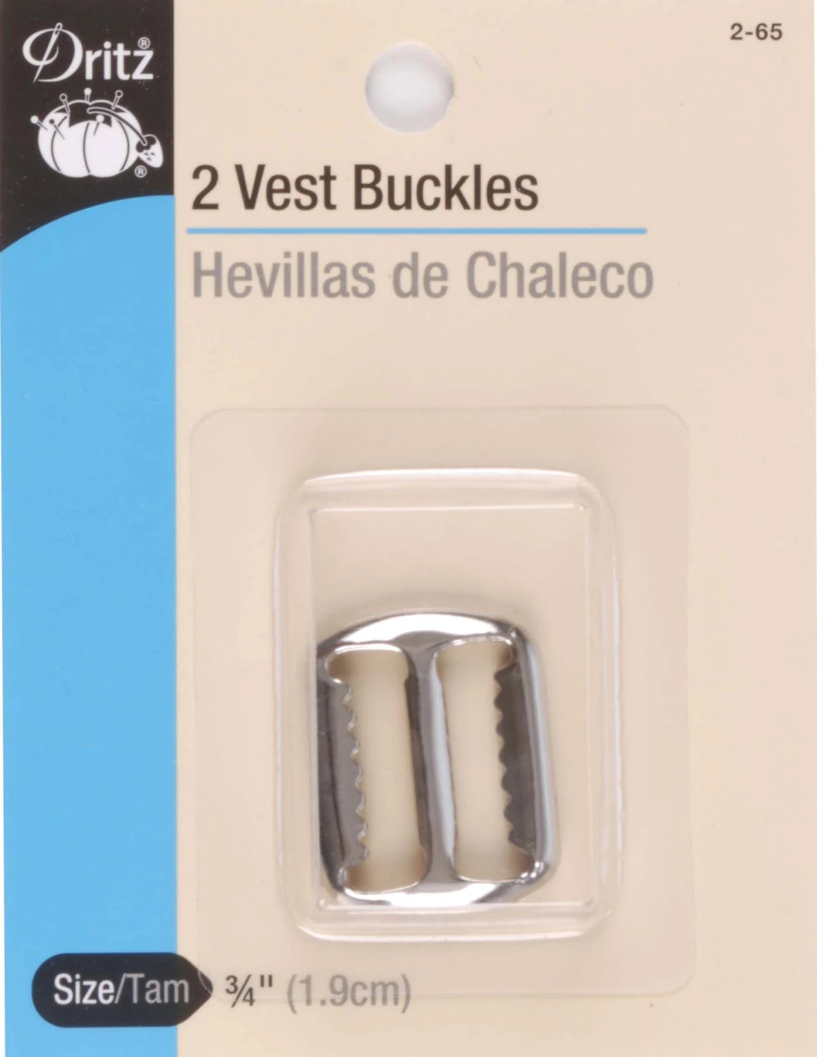 Dritz Vest Buckle Nickel 2ct