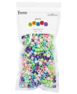 EBL Pastel Pearl Mix Pony Beads 750pc