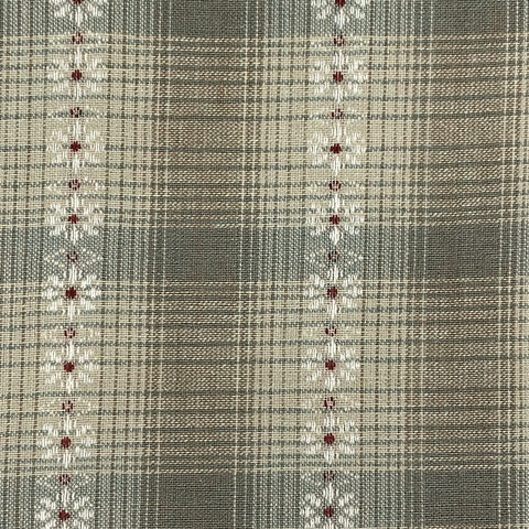 Nikko Daisy Plaid Woven Cotton Fabric - Green