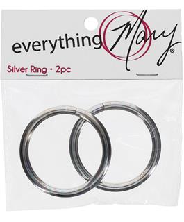 Everything Mary 1.5" Ring Silver 2pc