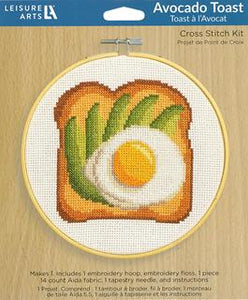Avocado Toast Cross Stitch Kit