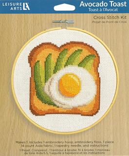 Avocado Toast Cross Stitch Kit