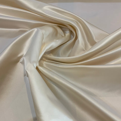 Silk Duchess Satin Fabric - Ivory