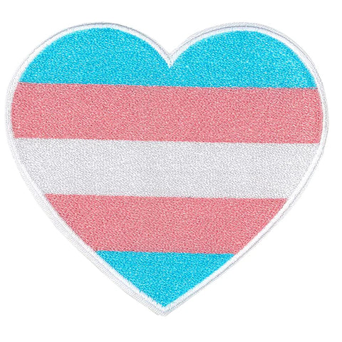 LGBTQ+ Trans Pride Heart Patch