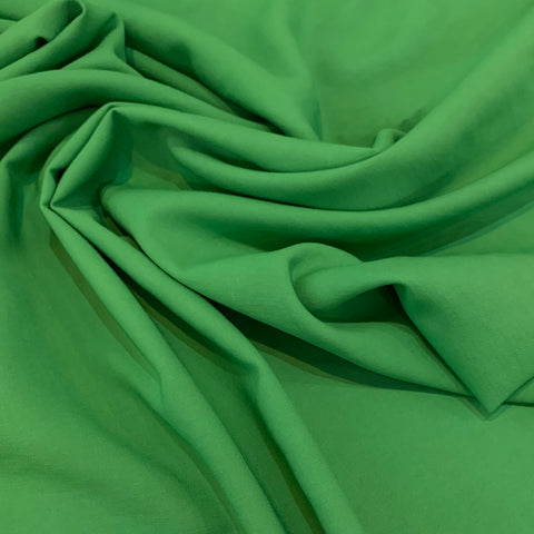 Mid Weight Rayon Poly Fabric - Kelly Green