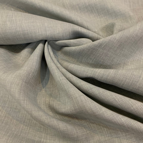 Two Tone Midweight Linen Fabric - Powder Blue