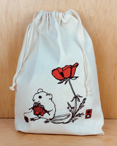 Mouse Drawstring Project Bag