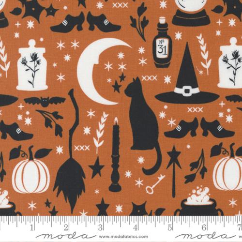 Spellbound All Hallows Eve Cotton Fabric - Pumpkin 43140 13