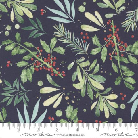 Comfort And Joy Holly and Friends Cotton Fabric - Midnight 39752 12