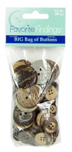Favorite Findings Coconut Button 35oz Value Pack